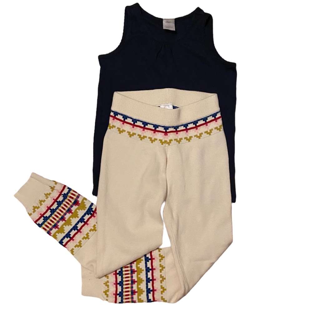 Hanna Andersson Sweater Legging & T Outfit (size 8)